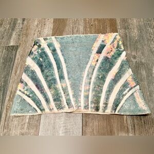 Marciano for Guess mermaid iridescent Sequin Embellishment Mini Skirt sz 2